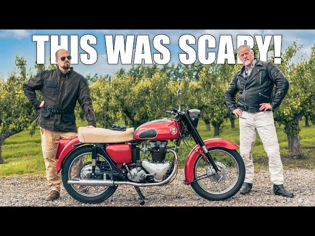 We Nearly Crashed A 1959 Ariel Huntmaster! Are Classic Motorcycles Really That Bad?