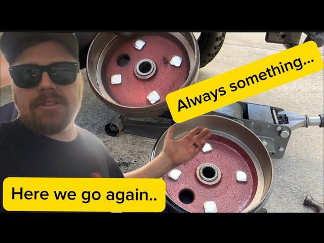 Fixing the Golf Cart, again.. | How to replace EZGO Brake drum Hub assembly