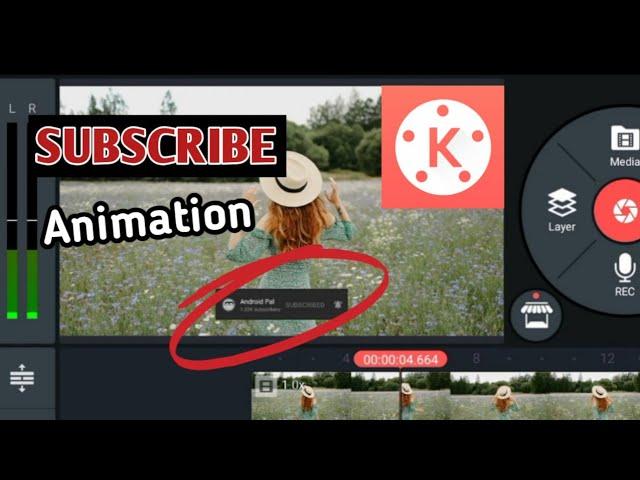 How To Make Subscribe Button Animation For YouTube (Android & iOS) | Kinemaster Tutorial