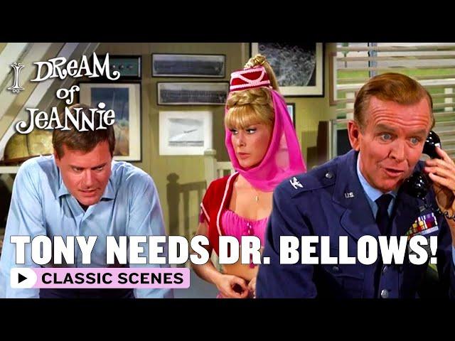 Tony Needs Dr. Bellows' Help | I Dream Of Jeannie