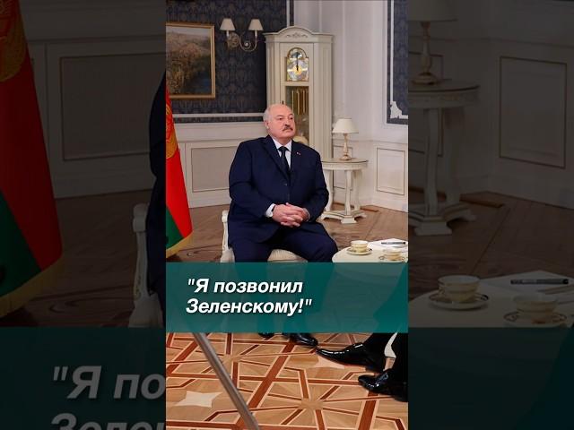 Лукашенко: Я позвонил Зеленскому и всё ему рассказал! // Интервью Науфалу #shorts