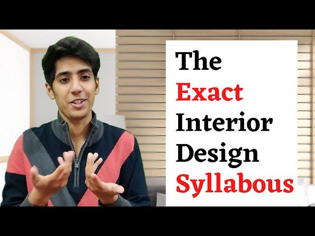 The Exact Interior Design Syllabus