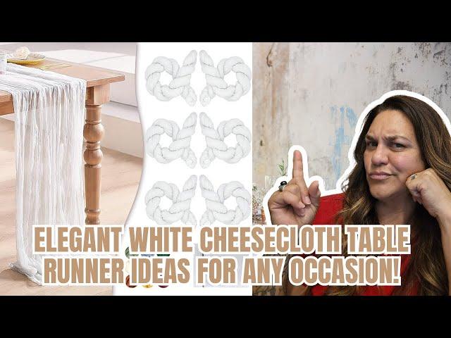 Want a PERFECT Cheese Cloth Runner? Watch This Now!!!