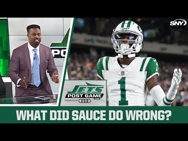 Bart Scott demonstrates what Sauce Gardner did wrong on Colts' final drive | Jets Post Game | SNY