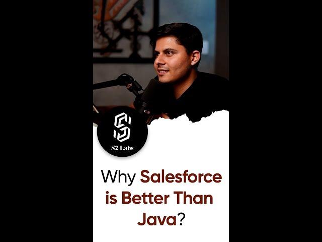 Why Salesforce is better than Java.