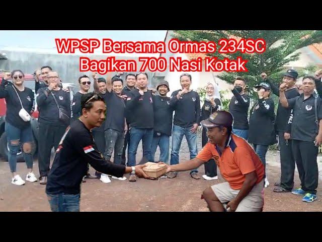 Wartawan Peduli Sosial Pemalang Bersama Ormas 234SC Bagikan 700 Nasi Kotak