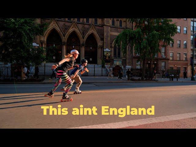 Taking a brit through the NYC streets | Rollerblading with Skatefresh Asha