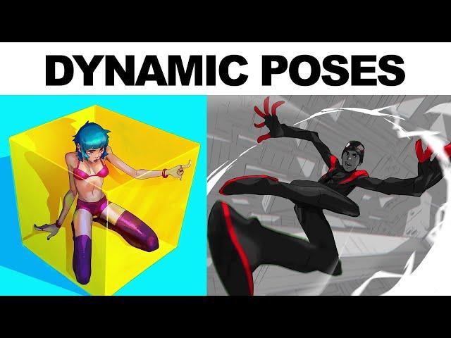 HOW TO DRAW DYNAMIC POSES! Drawing action & Foreshortening