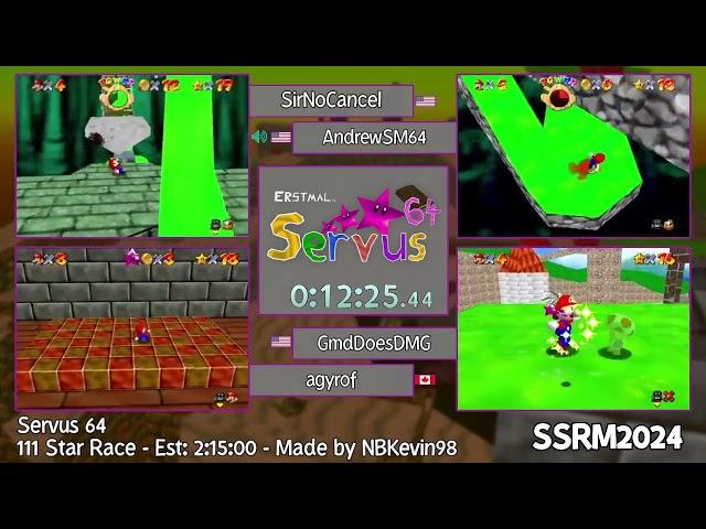 SSRM2024 - Servus 64 111 Star Race with SirNoCancel, AndrewSM64, GmdDoesDMG, and agyrof