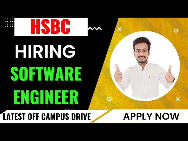 Latest Off Campus Drive | Hsbc Hiring | Software Engineer | Fresher | Biggest News | Latest Jobs