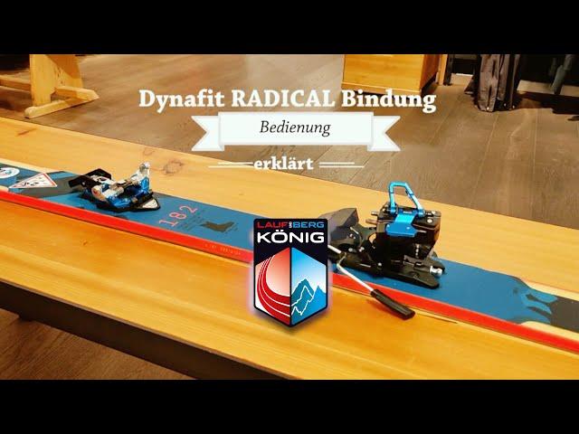 Dynafit Radical  -  Bedienung der Bindung