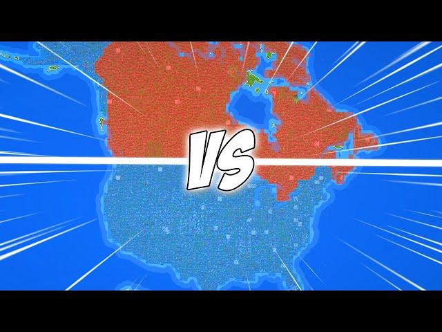 I Sent The United States And Canada To WAR! - Worldbox