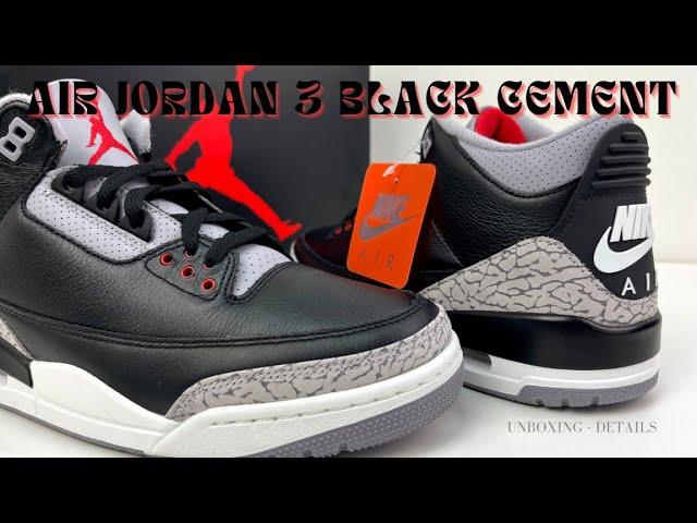 Air Jordan 3 Black Cement OG 2024 | Unboxing, details