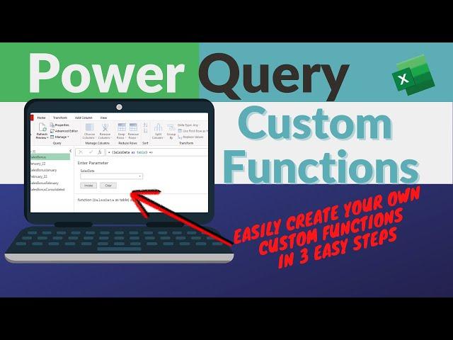 Power Query Custom Functions - Easily Create Your Own Custom Functions in 3 Easy Steps