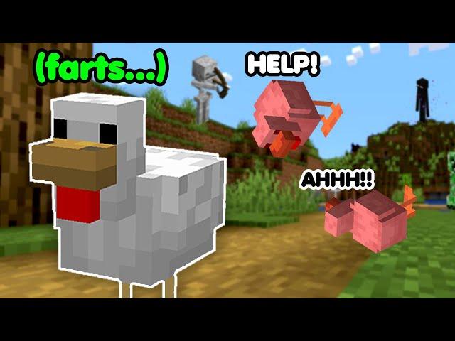 Beating Minecraft as a Chicken