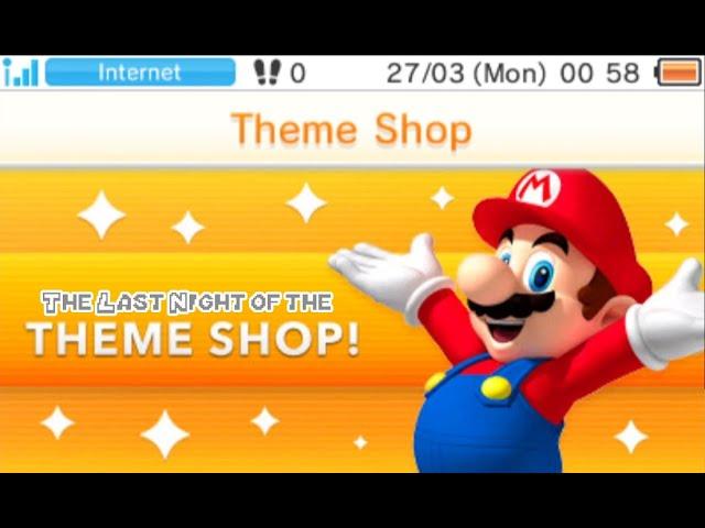 Last Night of the EU 3DS Theme Shop