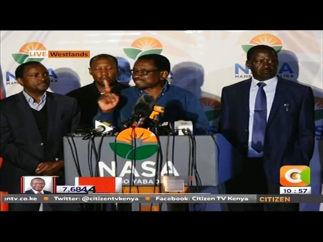 James Orengo speech after the Presidential results were trickling in