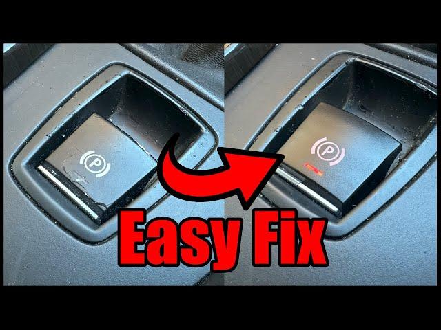 BMW Electric Parking brake switch replacement. E/F Chassis X3/X5/1/3/5 series.  *HOW TO*