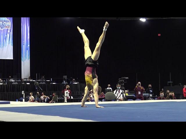 Shane Wiskus – Floor Exercise – 2021 Winter Cup - Senior Men Day 1