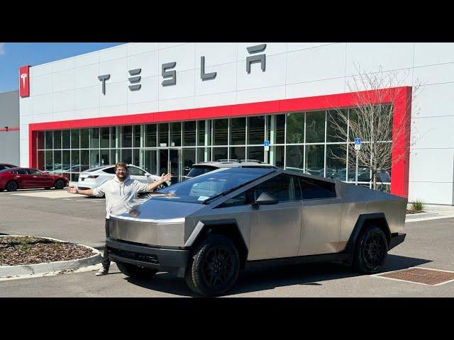 Cyber Surprise! My Tesla Cybertruck Delivery Day - Build Quality, First Drive, & Handover Experience