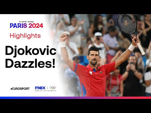 Intense tie-break set as Novak Djokovic knocks out Stefanos Tsitsipas  | #Paris2024 #Olympics