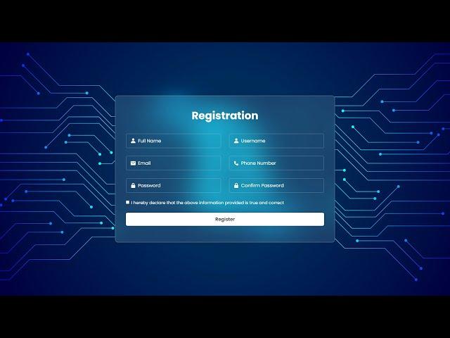 Registration Form in HTML & CSS