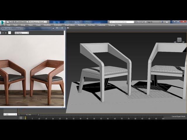 3dsmax Tutorials, Tutorial on Modeling a Stylish Wooden Chair in 3dsmax