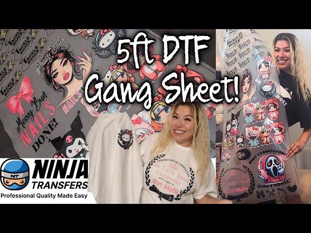 How to Order & Use a 5 foot Ninja Transfers Gang sheet !