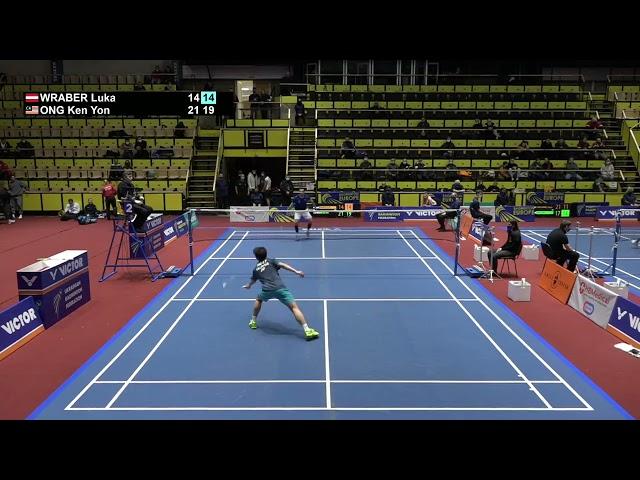 Match point - Luka Wraber vs Ong Ken Yon - MS, SF - Ukraine Open 2022