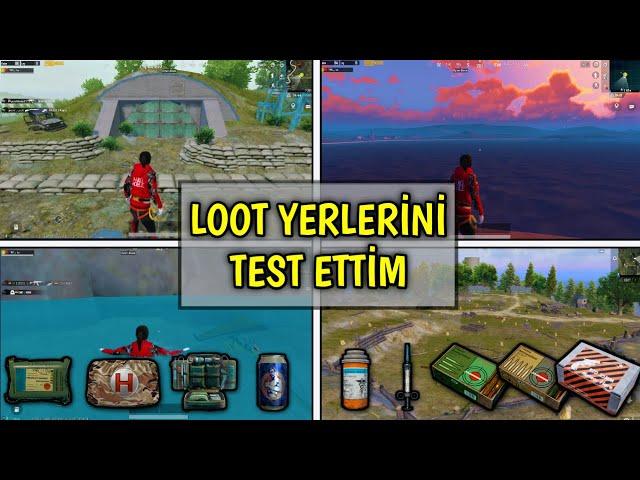 KİMSENİN ATLAMADIĞI YERLERE ATLAYIP LOOT TESTİ YAPTIM!!  - Pubg Mobile Karşılaştırma