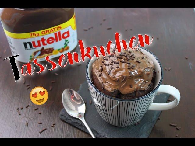 NUTELLA TASSENKUCHEN BACKEN | Nutella Kuchen schnell & einfach selber machen [Nutella Rezepte]