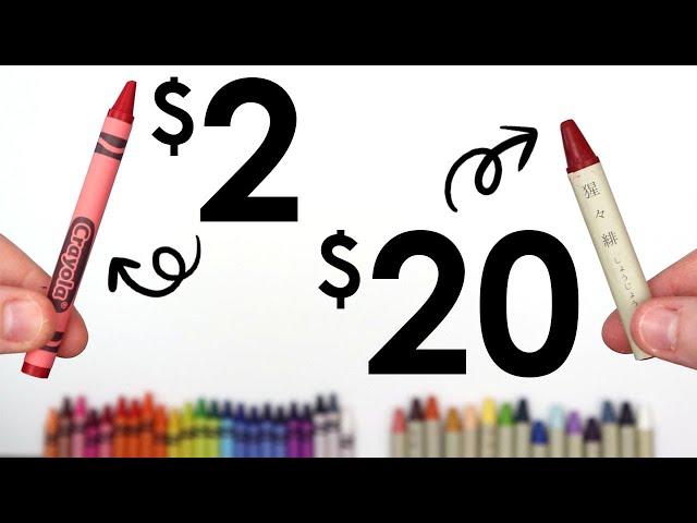 $20 VS $2 Crayons - JAPANESE VS CRAYOLA