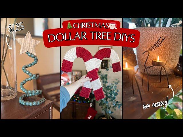 Dollar Tree Christmas DIYs  | EASY & affordable diy Christmas decor