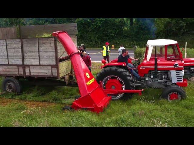 Silage 2022. Old school vintage roll back the years. Ballygurteen