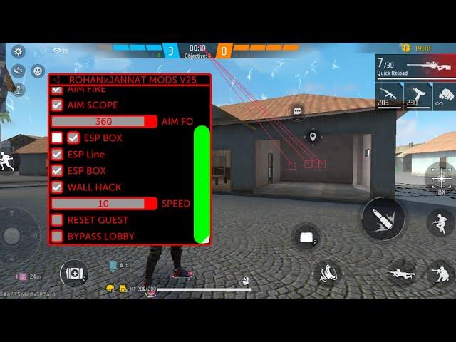 FREE FIRE NEW MOD MENU ️ FULLY ANTI BAN BLACKLIST  AUTO HEADSHOT SPEED 100x ALL DIVICE WORKING FF