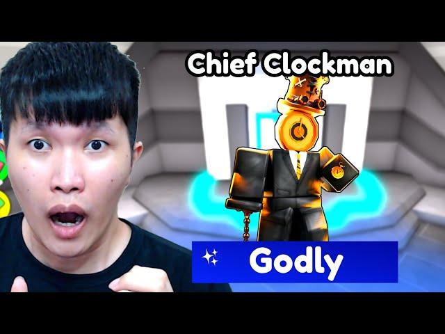 WOW! AKU DAPET GODLY CHIEF CLOCKMAN DI TOILET TOWER DEFENSE ROBLOX