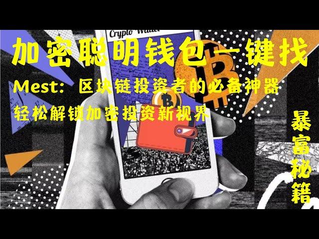 【暴富秘籍】加密聪明钱包一键找，轻松解锁投资新视界｜Mest：区块链投资者的必备神器！