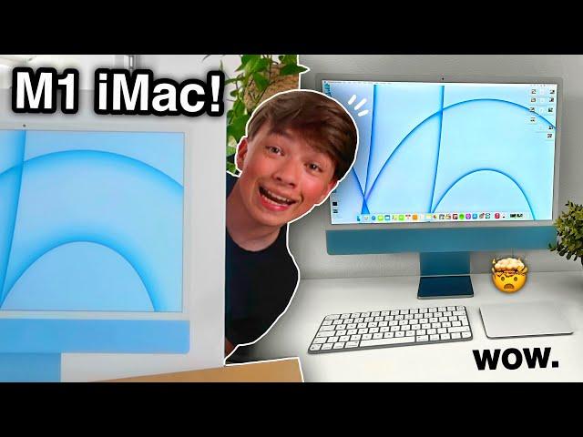 M1 iMac *baby blue* UNBOXING! + Moje Recenze po 24 Hodinách | tadeas