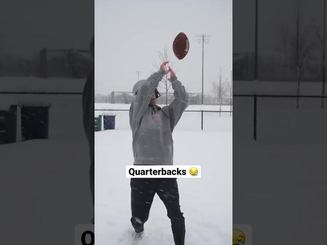 You ever play football in the snow?  #collegefootball #americanfootball #nfl