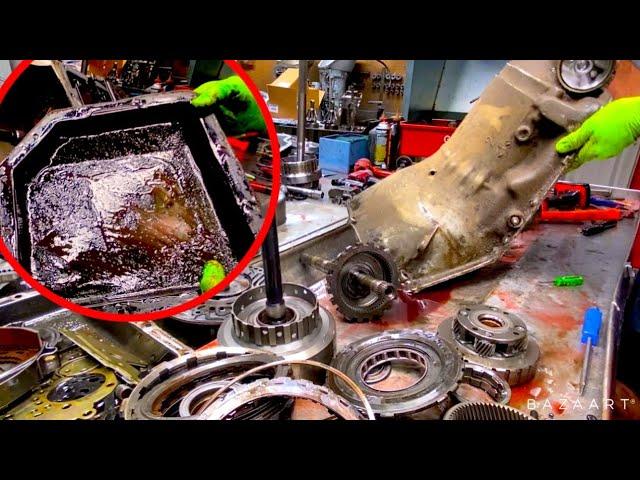 This TH350 is in need of a MAJOR REBUILD! Also a lesson on transmission additive and what it does.