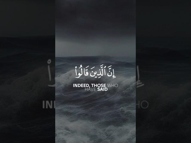 ﴿إن ٱلذین قالوا ربنا ٱلله ثم ٱستقـٰموا﴾