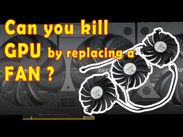 Watch this before replacing fans on your graphics cards