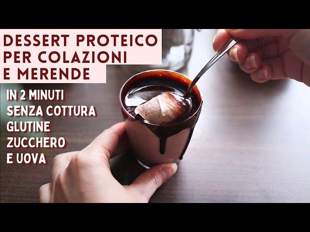 COLAZIONE PROTEICA GOLOSA SENZA COTTURA SENZA GLUTINE, ZUCCHERO E UOVA | DESSERT caffè e cioccolato