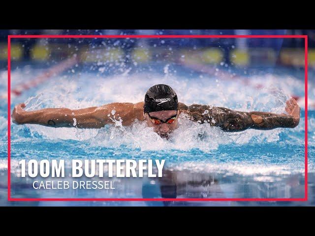 Caeleb Dressel Finishes Strong to Win Men's 100M Butterfly | 2024 TYR Pro Swim Series Westmont