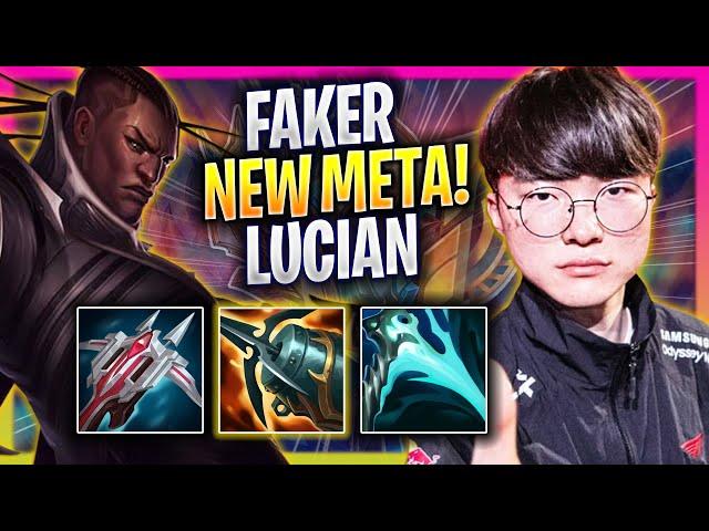 FAKER CRAZY NEW META LUCIAN MID! - T1 Faker Plays Lucian MID vs Tristana! | Season 2024