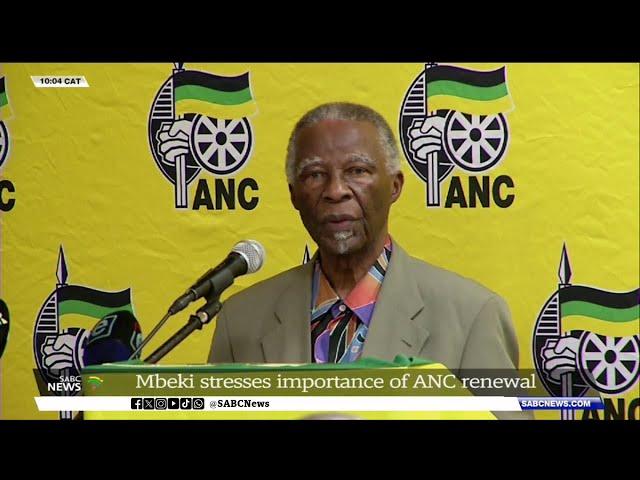 Mbeki emphasizes importance of ANC renewal