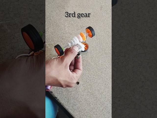 RJ electronic hub diy DC motor car gear change experiment ️ # electronic #experiment #youtubeshorts