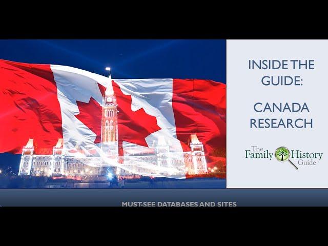 Inside the Guide - Canada Sites and Databases