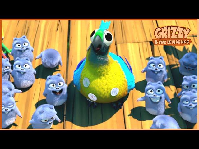 Musical Battle | Grizzy & the lemmings Clip |  Cartoon for Kids