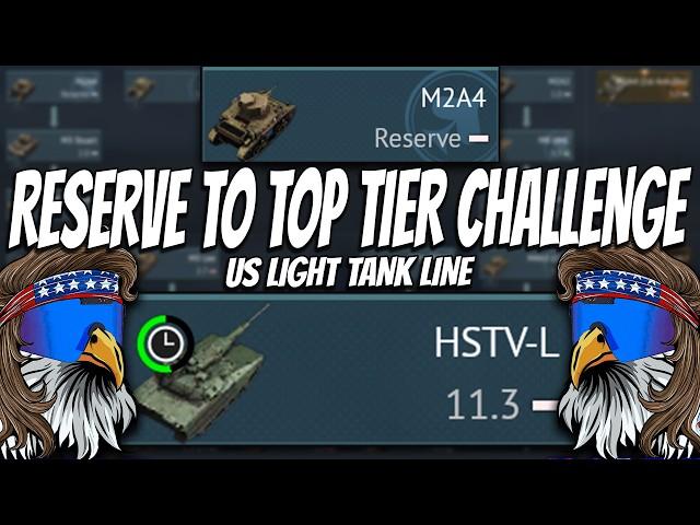 Playing the ENTIRE US Light Tank Line - Reserve to Top Tier